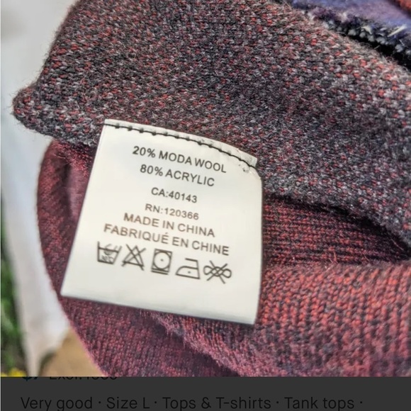 SERGIO LOUIS ITALY vintage Moda wool blend plaid sweater vest - Picture 4 of 5